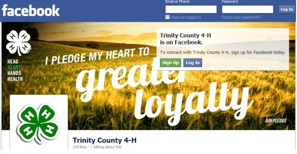 Join us on Trinity 4-H Facebook